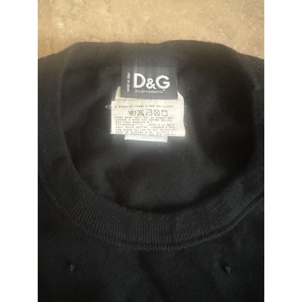 Dolce & Gabbana XS S Skull Graphic Embellished Tee Tshirt Black Cotton - Picture 3 of 7